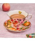 Tea Cup + Saucer | Bountiful Harvest